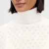 Oversized turtleneck i pointelle