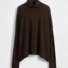 Oversized turtleneck i pointelle