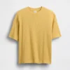 Oversized vaffelstrikket T-skjorte for barn