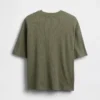 Oversized vaffelstrikket T-skjorte for barn
