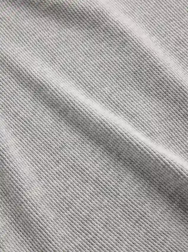 Oversized vaffelstrikket T-skjorte for barn