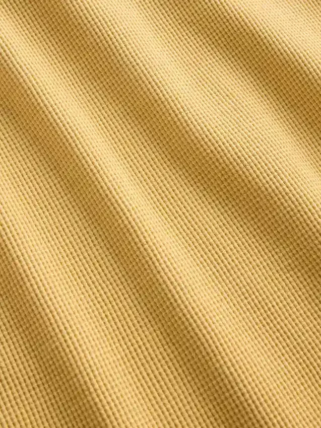 Oversized vaffelstrikket T-skjorte for barn