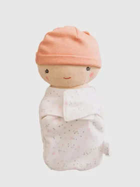 Pakke med babydukke-kake