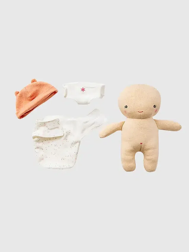 Pakke med babydukke-kake