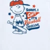 Peanuts-baseball-T-skjorte med korte ermer for småbarn: «Charlie Brown Sorry I Cant»