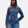 Peplum-jakke i denim