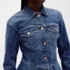 Peplum-jakke i denim