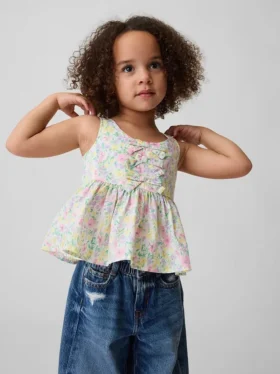 Peplum-tanktop med sløyfe for Baby og Småbarn