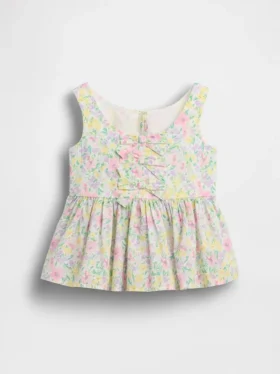 Peplum-tanktop med sløyfe for Baby og Småbarn