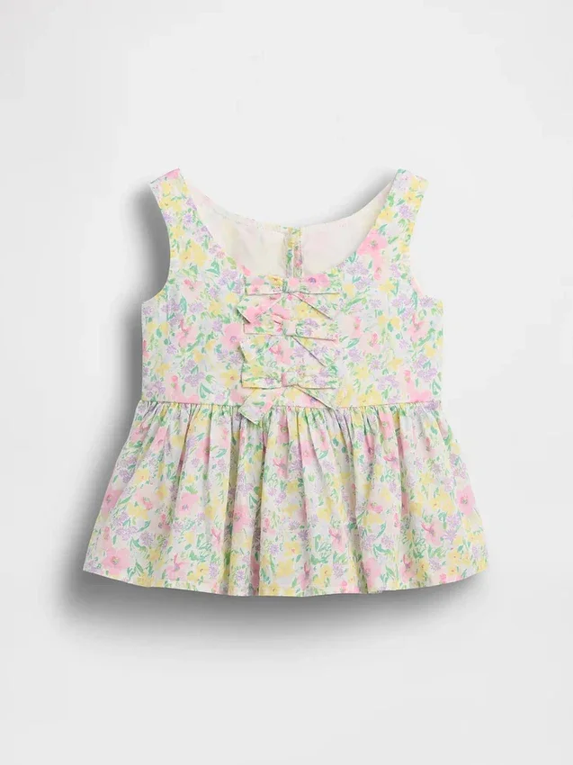 Peplum-tanktop med sløyfe for Baby og Småbarn