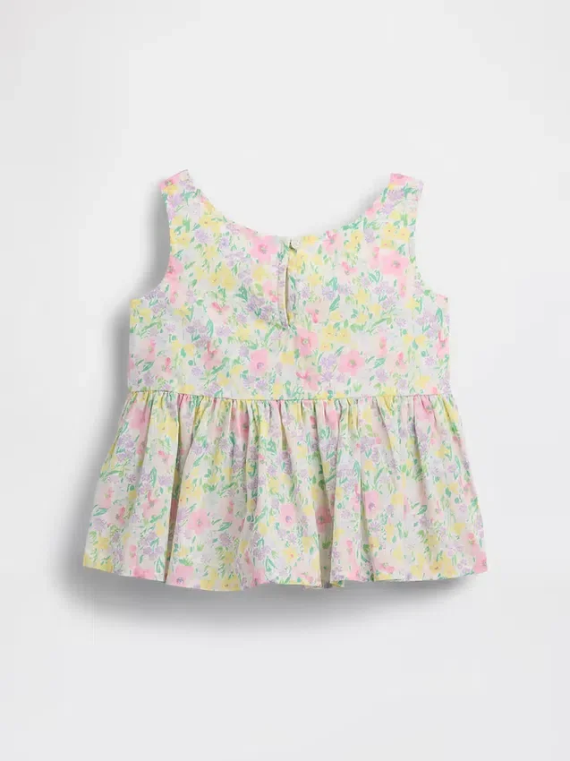 Peplum-tanktop med sløyfe for Baby og Småbarn