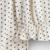 Peplum-top i krøllet stoff til barn
