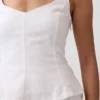 Peplum-top i linblanding