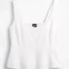 Peplum-top i linblanding
