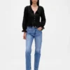 Peplum-top med krage og V-hals