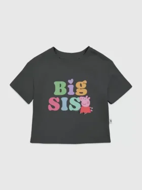 Peppa Pig «Big Sis»-T-skjorte med grafisk trykk for småbarn