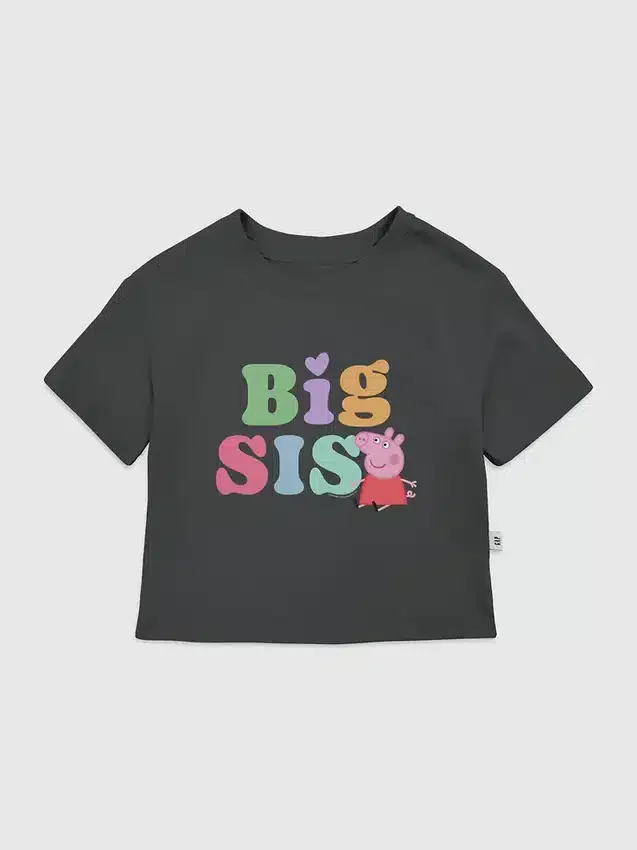 Peppa Pig «Big Sis»-T-skjorte med grafisk trykk for småbarn