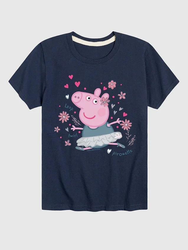 Peppa Pig-T-skjorte med korte ermer for småbarn
