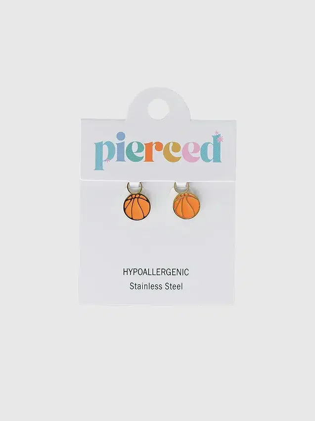 Pierced Co basketball-smykke til huggie-øreringer
