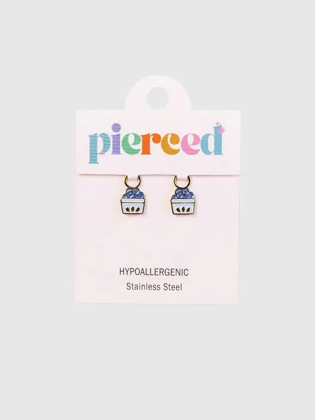 Pierced Co blåbær-smykker til huggie-øreringer