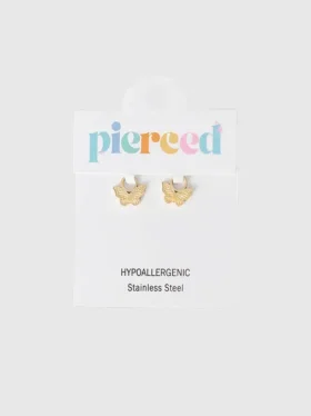 Pierced Co Classic Butterfly Charm til Huggie-øreringer