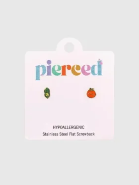 Pierced Co Ertebælg/Tomat-øreringer med skruelås