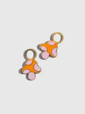Pierced Co Garden Mushroom-smykkedeler til Huggie-øreringer