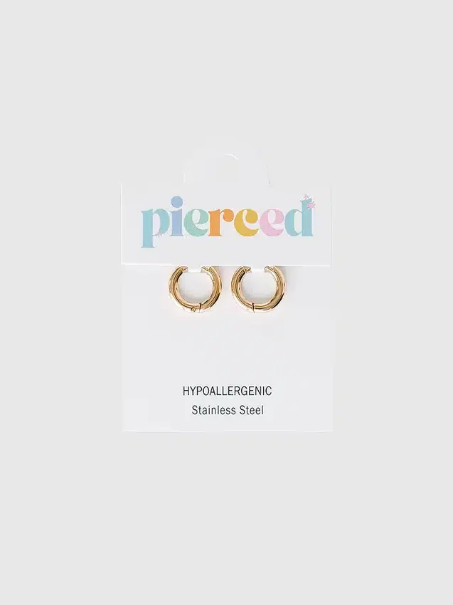 Pierced Co gull 8 mm huggie-øreringer