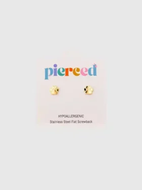 Pierced Co øredobber med poteavtrykk og skruelås