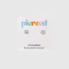 Pierced Co-øreringer med skruelås