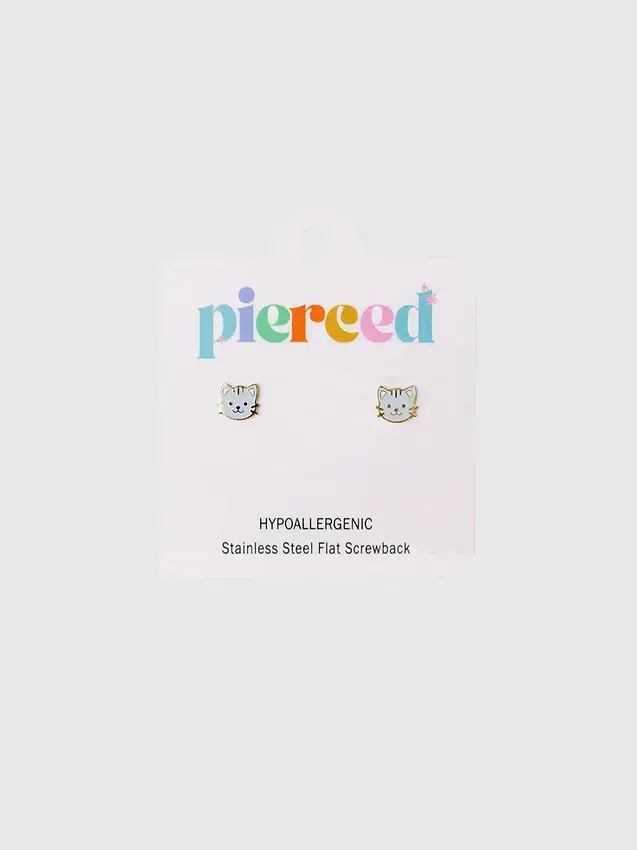 Pierced Co-øreringer med skruelås