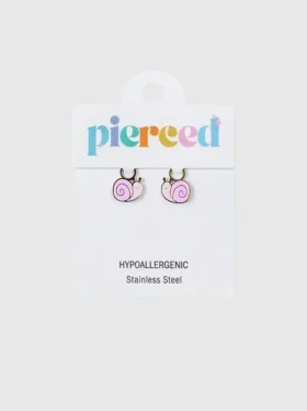 Pierced Co snegle-charms til huggie-øreringer
