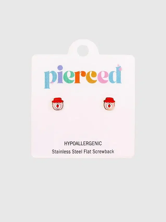 Pierced Co Strawberry Jam-øreringer med skruelås