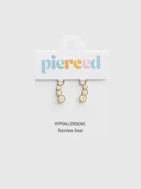 Pierced Co tusenfryd-charm til huggie-øreringer