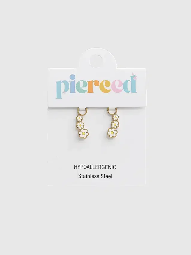 Pierced Co tusenfryd-charm til huggie-øreringer