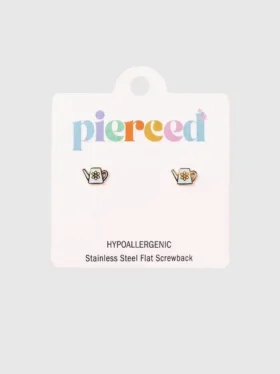 Pierced Co vannkanne-øreringer med skruelås