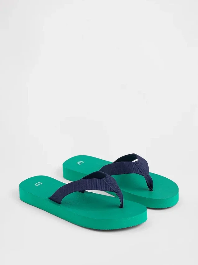Platform-flip-flops i kanvas