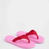 Platform-flip-flops i kanvas
