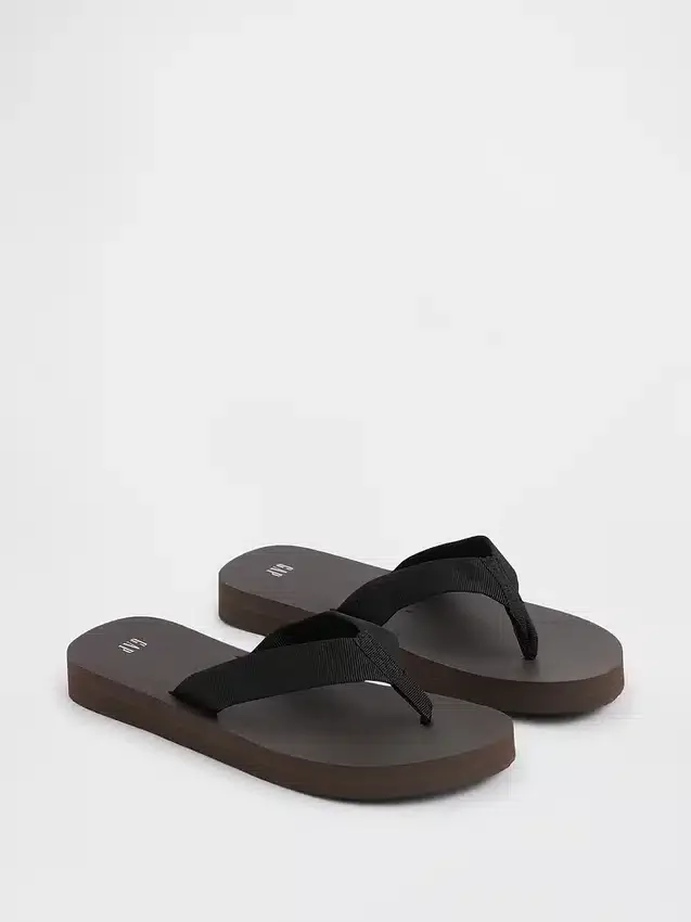 Platform-flip-flops i kanvas