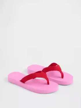 Platform-flip-flops i kanvas