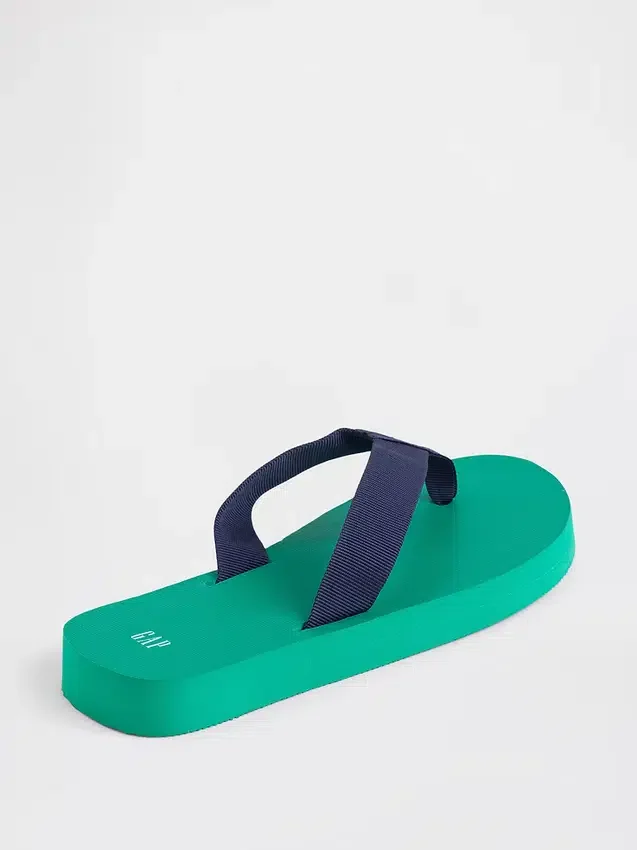 Platform-flip-flops i kanvas