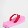 Platform-flip-flops i kanvas