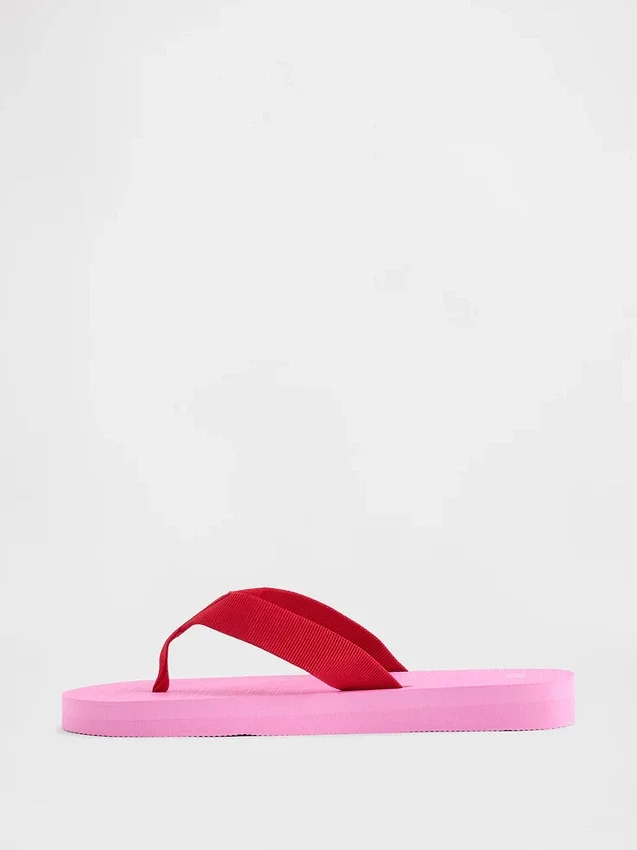 Platform-flip-flops i kanvas