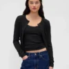 Pointelle-cardigan