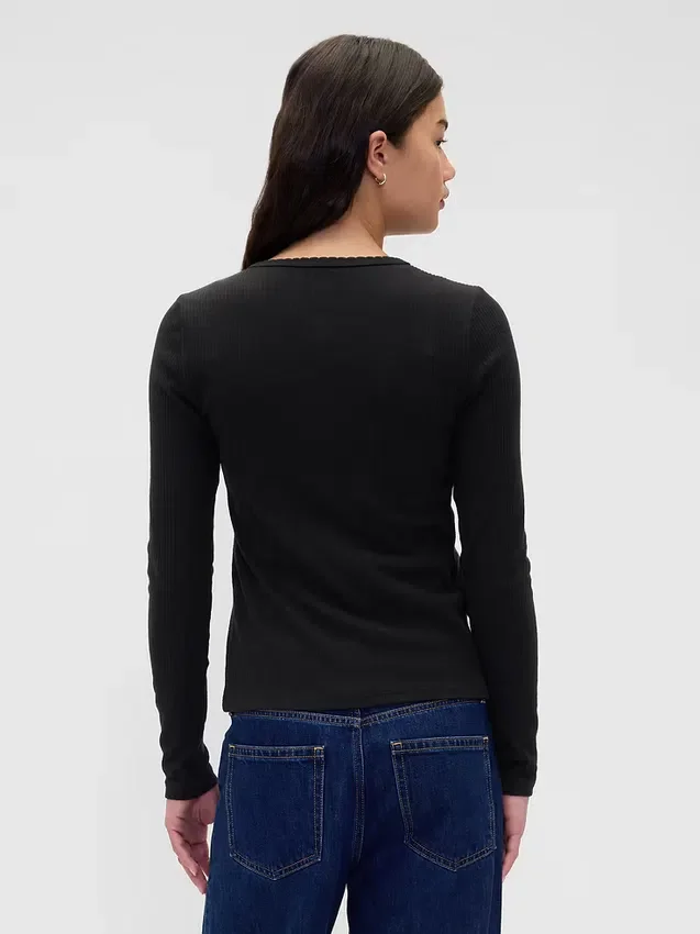 Pointelle-cardigan