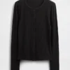 Pointelle-cardigan