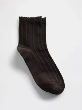 Pointelle halvhøye sokker
