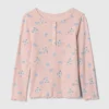 Pointelle-henley-top for Baby og Småbarn