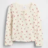 Pointelle-henley-top for Baby og Småbarn