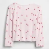 Pointelle-henley-top for Baby og Småbarn